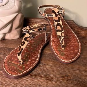 Sam Edelman Gigi Leopard Sandals NEW!